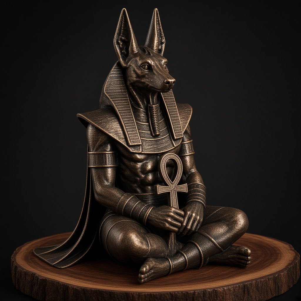 Anubis trônant