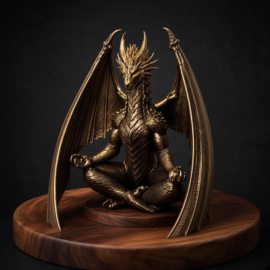 Dragon assis